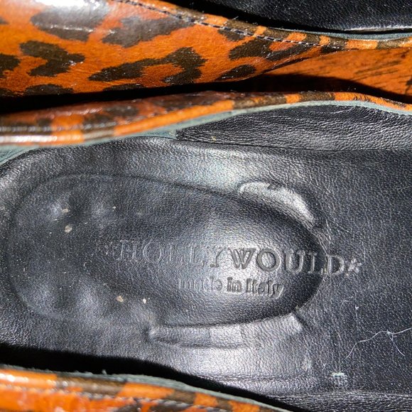 Hollywould Leopard Patent Leather Ballet Flats - Picture 3 of 3